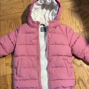 Kids Pink Puffer Coat